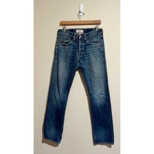 Simon Miller Medium Wash Selvage Denim Straight Leg Jeans 30x30